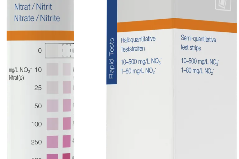 Teststäbchen für Nitrit und Nitrat